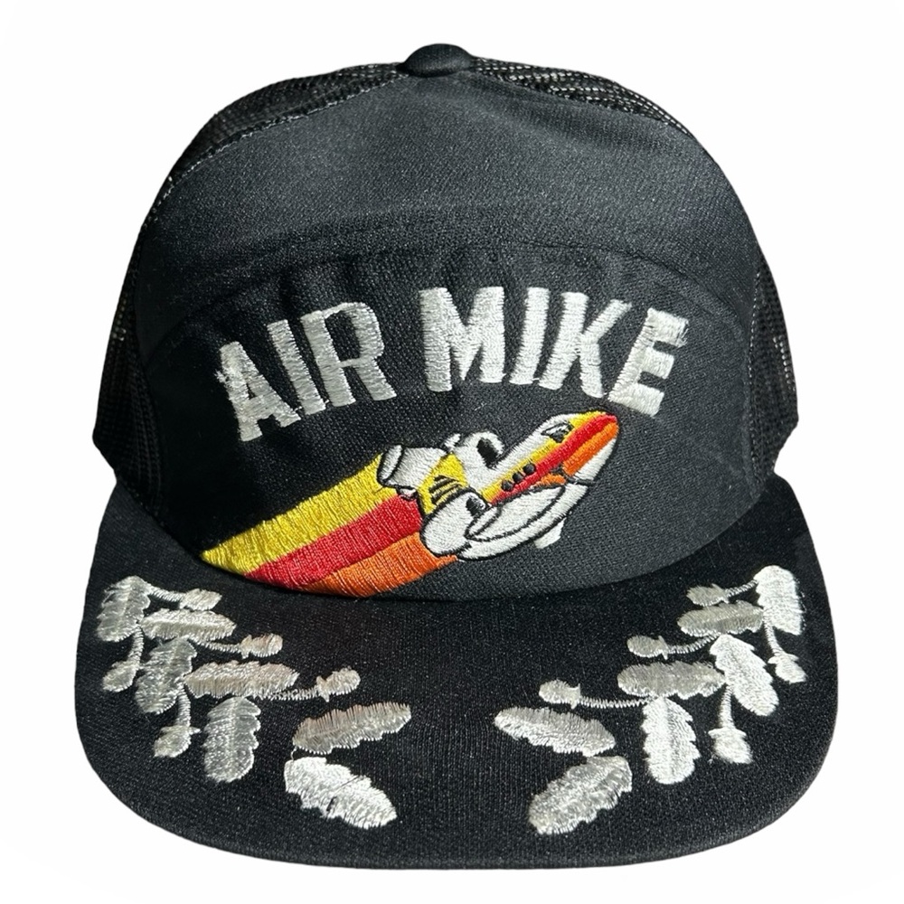 Vtg AIR MIKE Aviation SnapBack Hat